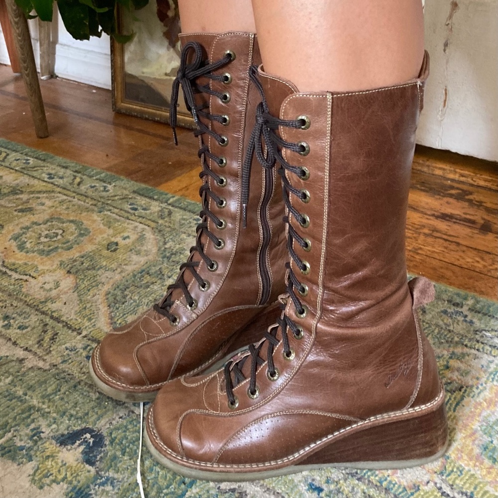 Genuine leather Destroy Y2K boots